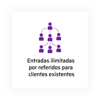 Entradas de referencia ilimitadas para clientes existentes