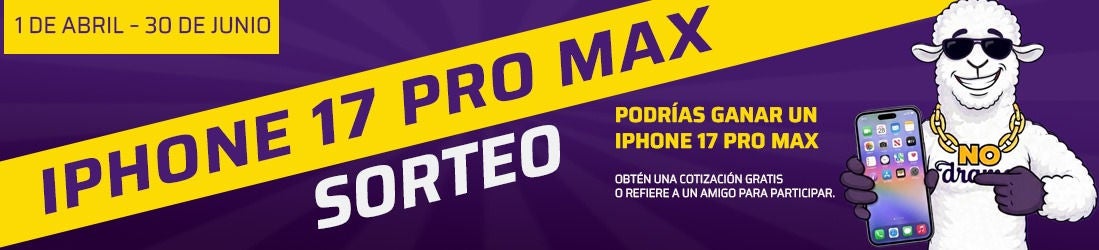Banner de sorteo de iPhone